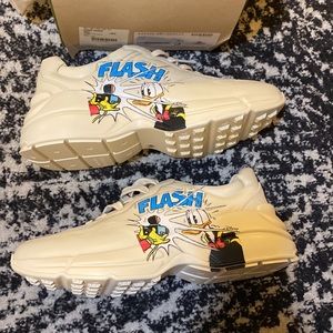 Gucci X Disney Women Donald Duck Rhyton Sneaker size 40.5